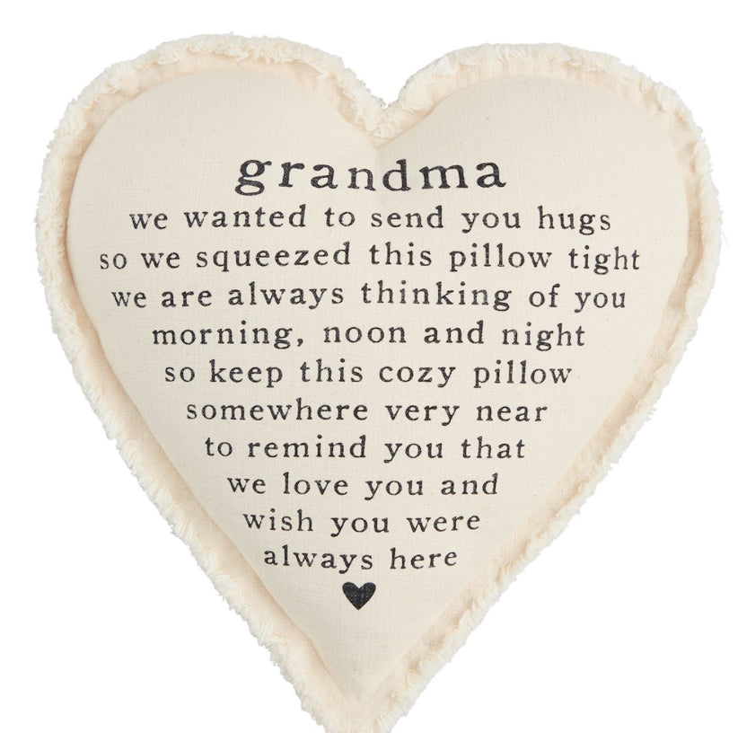 Grandma Heart Pillow