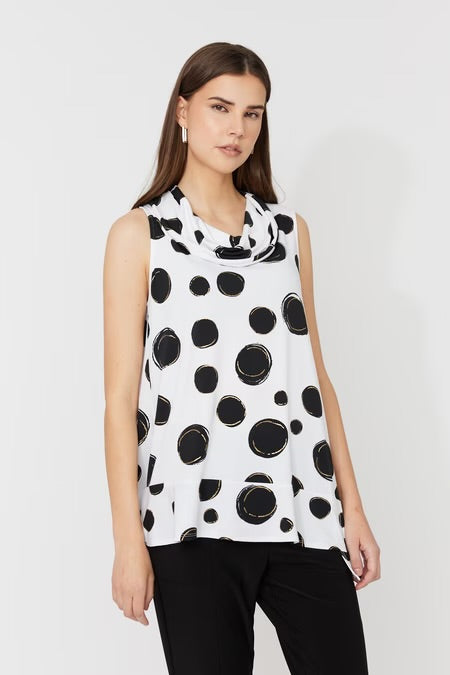Sleeveless Polka Dot Top