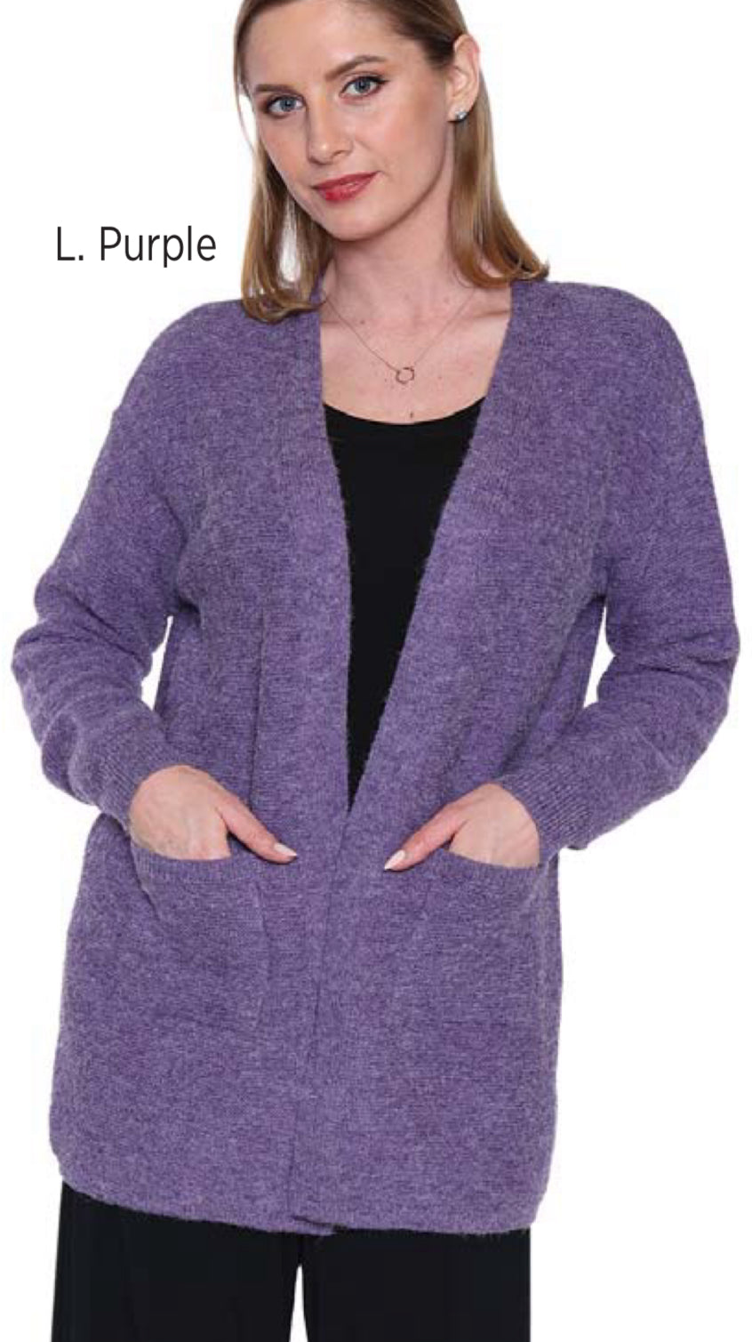 Purple Cozy Cardigan