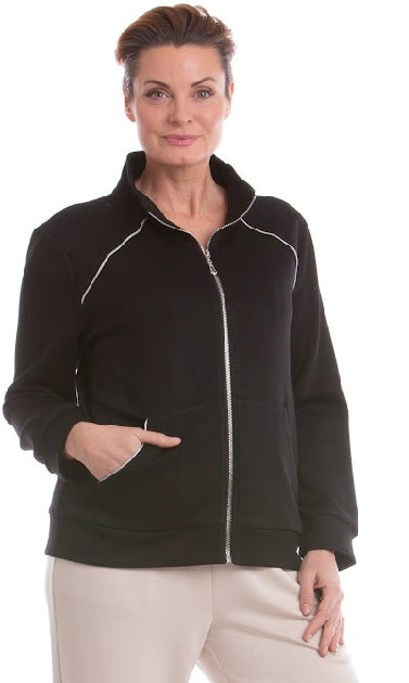 Short Collared Zip Up Jacket