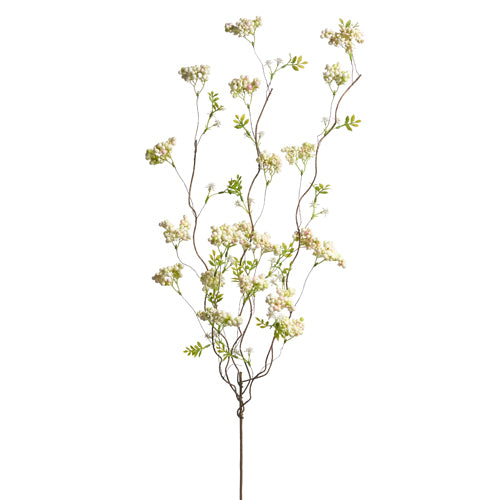 36” White Sedum Berry Branch