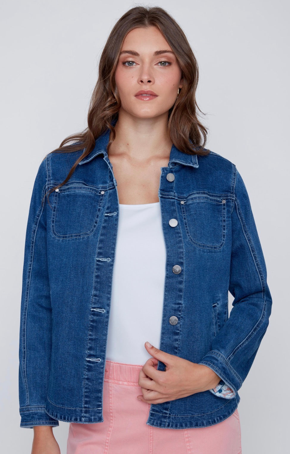 Collared Denim Jacket