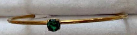 Gold Birth Gem Bracelet