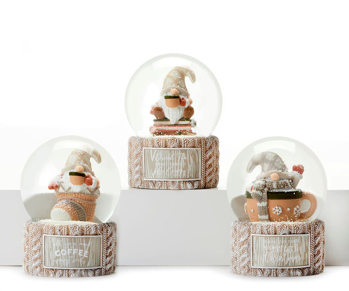 Mini Christmas Gnome Snow Globe