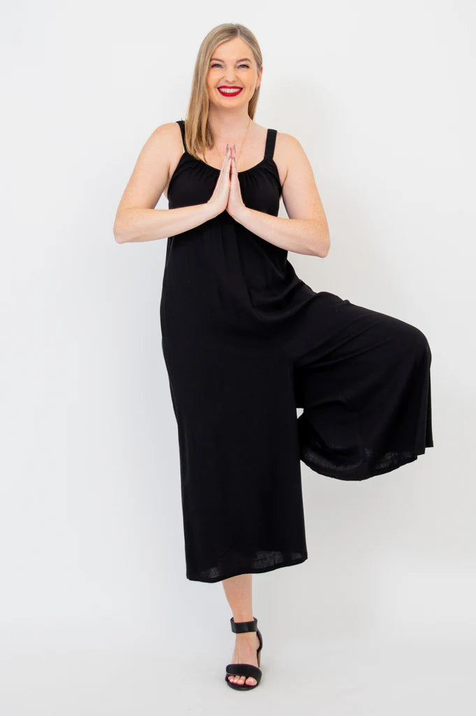 Joanna Black Bamboo Jumpsuit