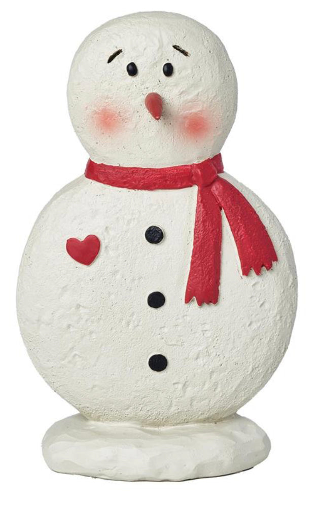 BB. 3.5” Snowman W/Red Heart