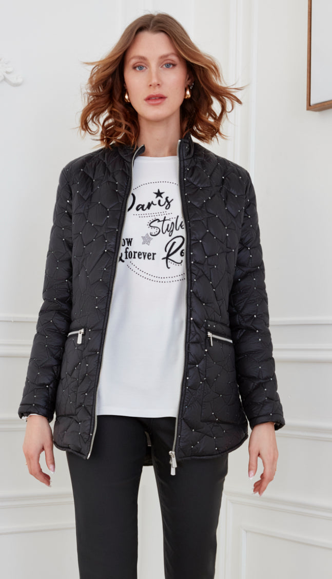 Puffer Coat W/Sparkles