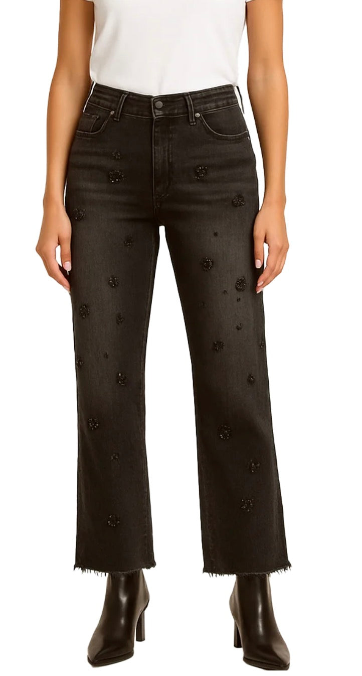 Straight Leg Sparkle Detail Jean
