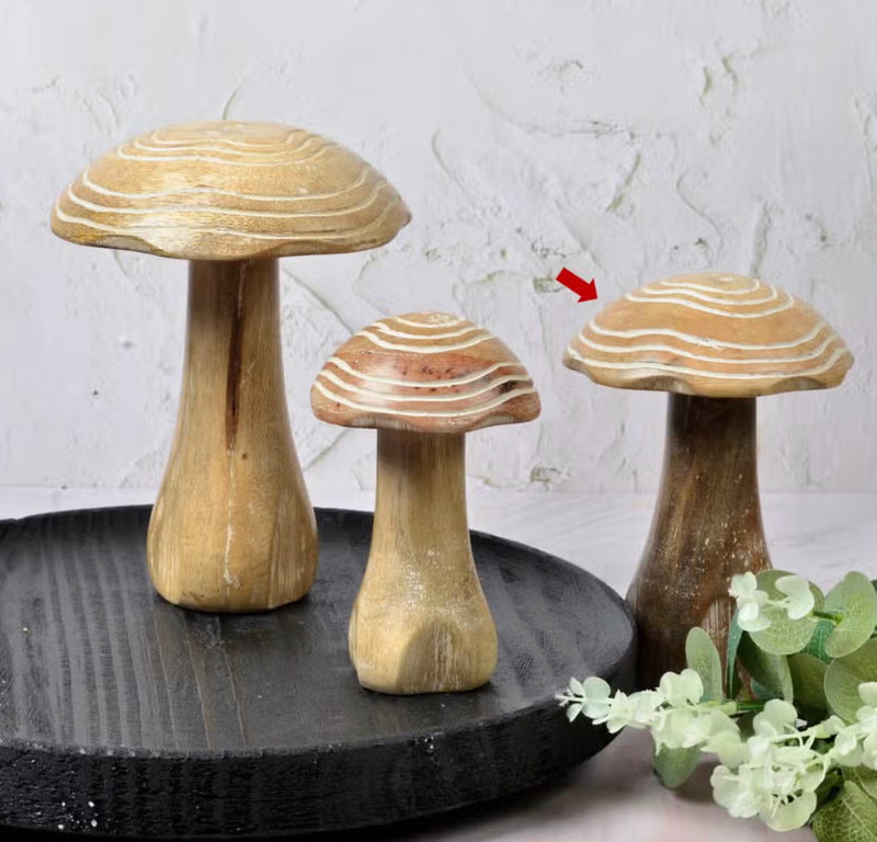 Wooden White Mushroom