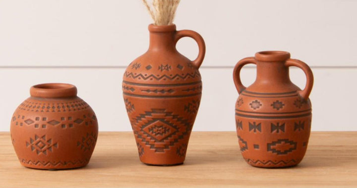 Southwestern Inspired Textured Vase