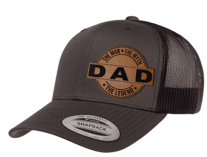 Dad Leather Patch SnapBack Hat