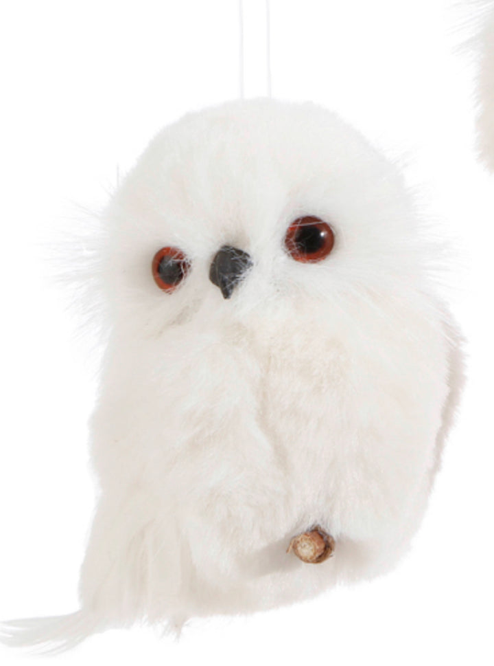 4” White Owl Ornament