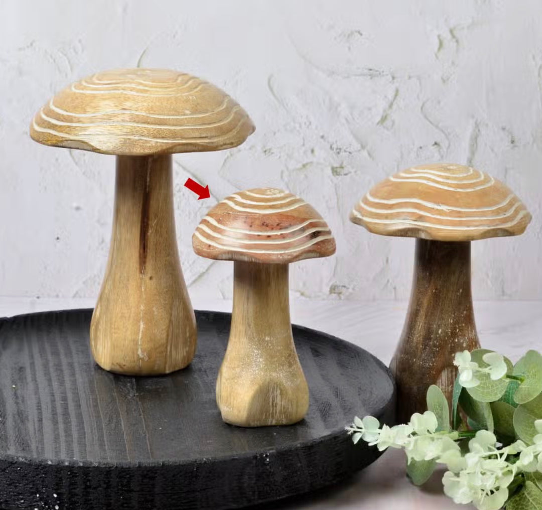 Wooden White Mushroom