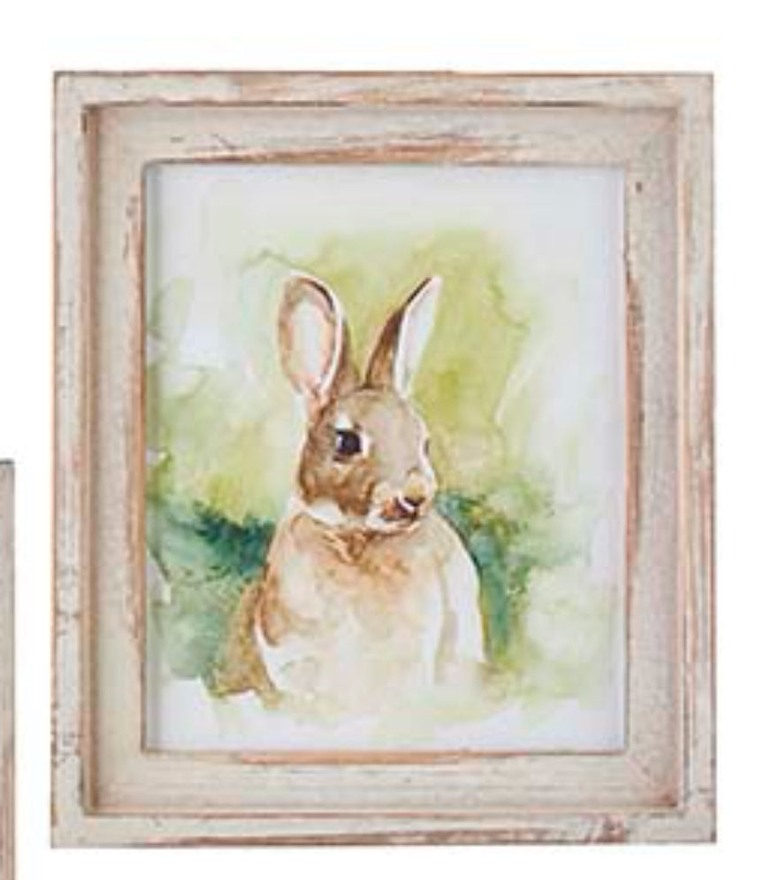 10” Field Bunny Framed Wall Art
