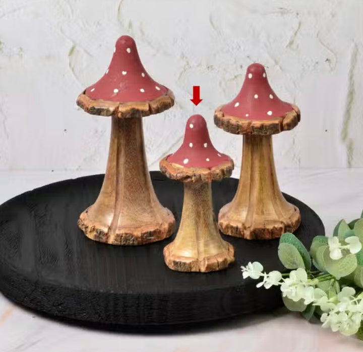Wooden Red Mushroom