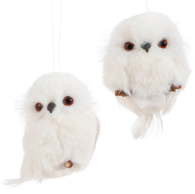 4” White Owl Ornament