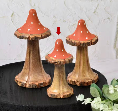 Wooden Orange Mushroom