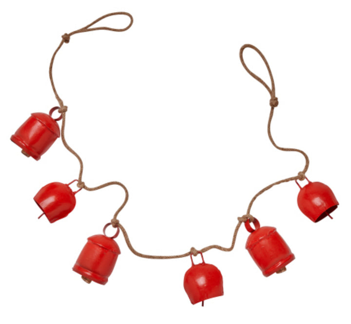Antique Bells & Jute Rope Garland