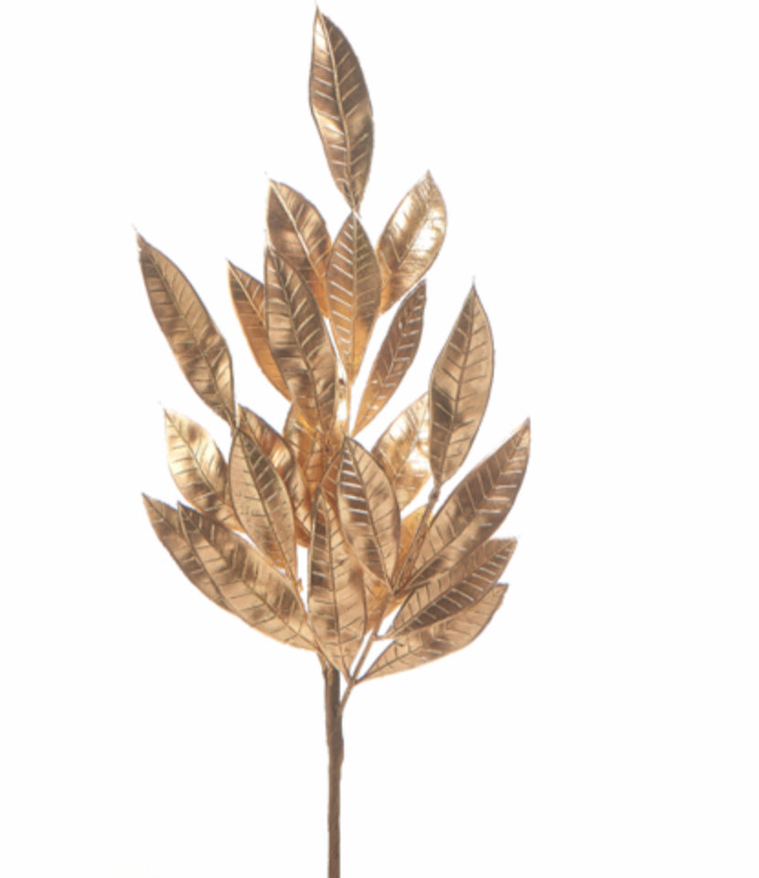 20.5” Gold Laurel Leaf Pick
