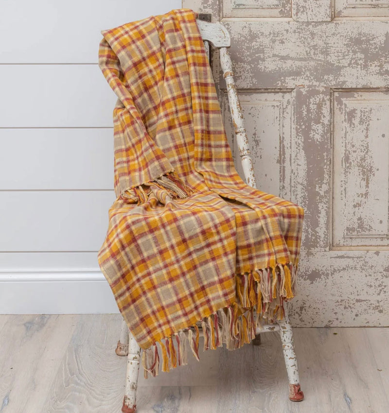 Brushed Cotton Flannel Throw