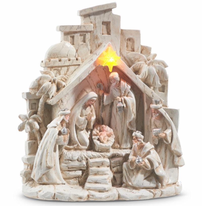 8” Lighted Nativity