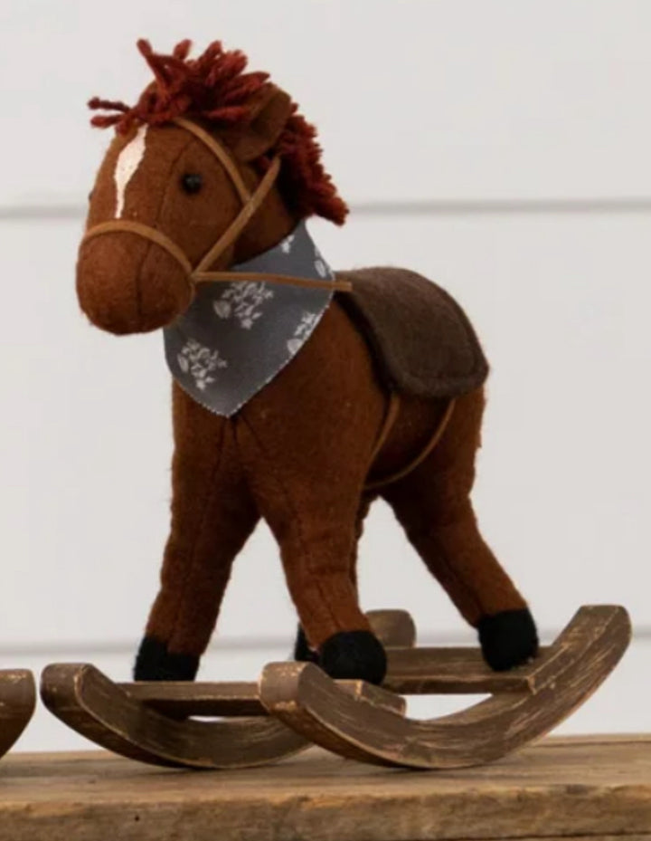 Decorative Fabric Rocking Horse
