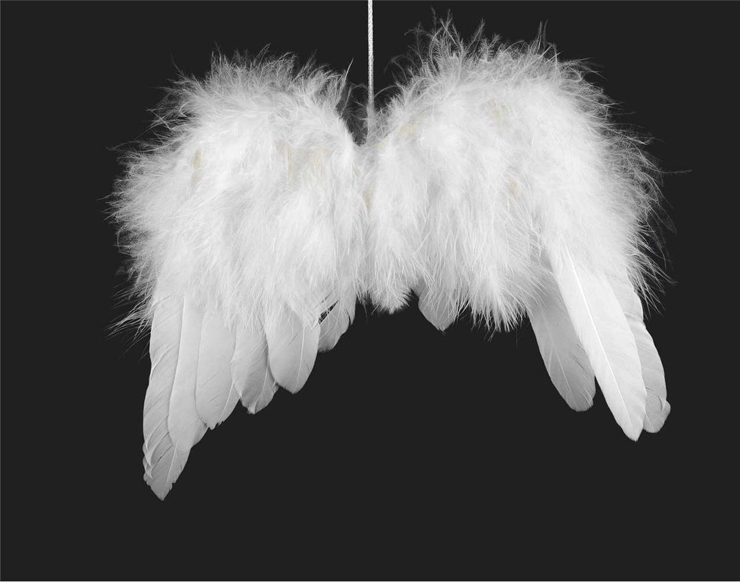 White Feather Angel Wing Ornament