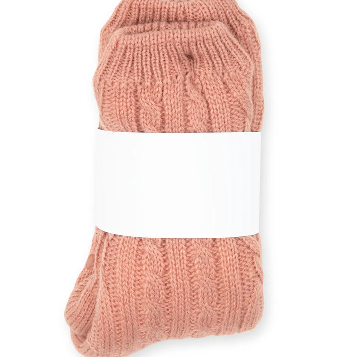Cozy Sherpa Lined Cable Knit Slipper