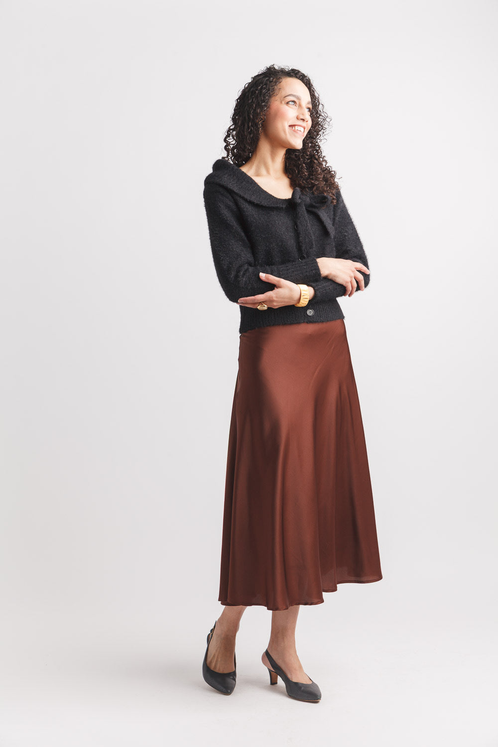 Boat Neck Cropped Cardigan