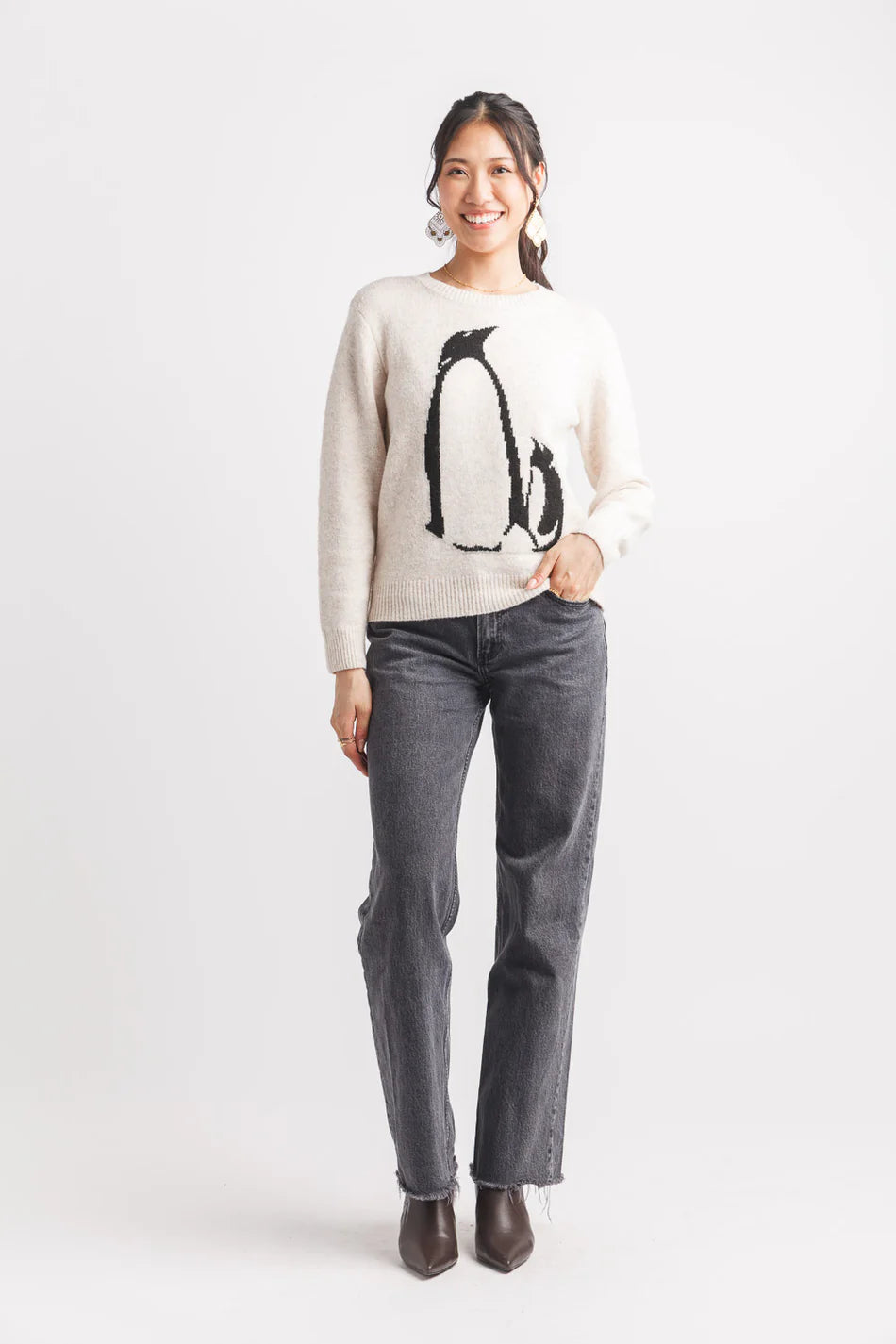 Knit Penguin Sweater