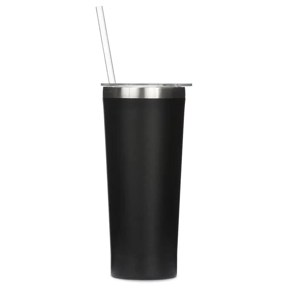Black Stainless Steel Drink Tumbler