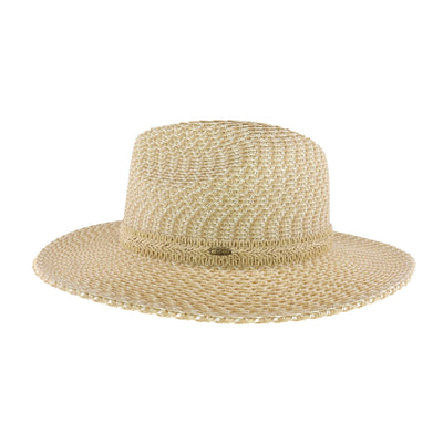 Two-Toned Heathered Panama Hat
