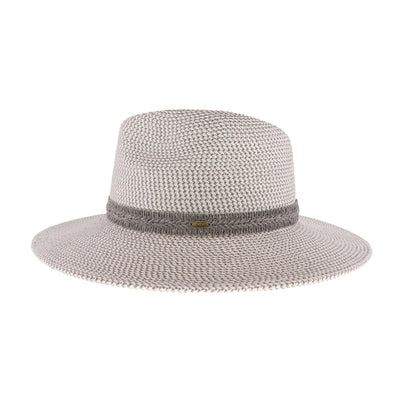 Two-Toned Heathered Panama Hat