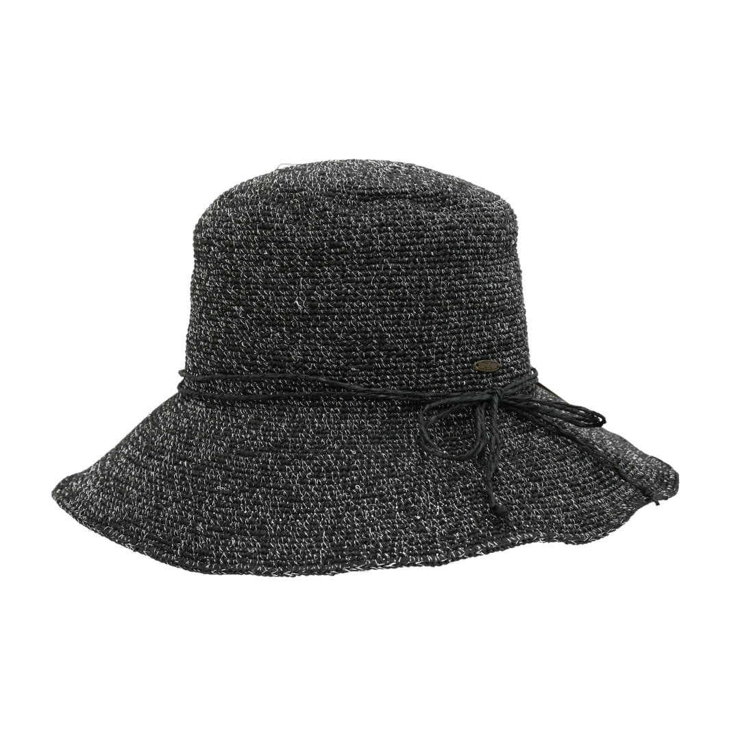 Lurex Cloche Sun Hat