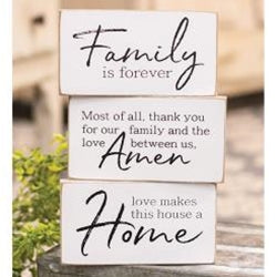 Family Block Signs