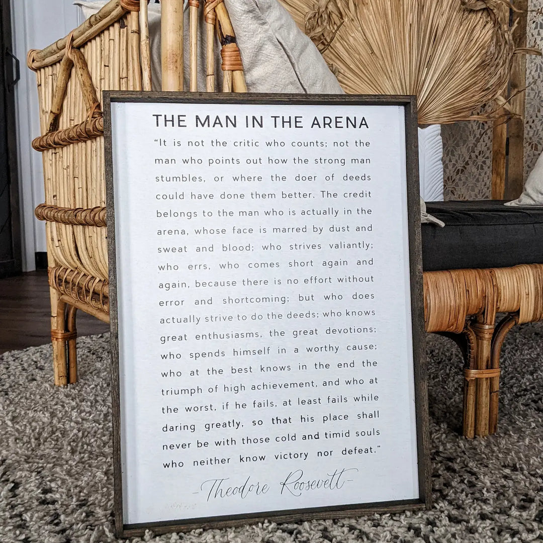The Man In The Areana 18X24 Sign