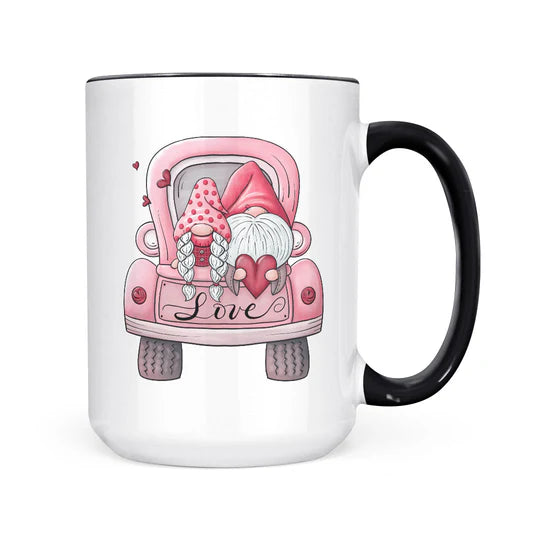 Valentines Truck Gnome Mug