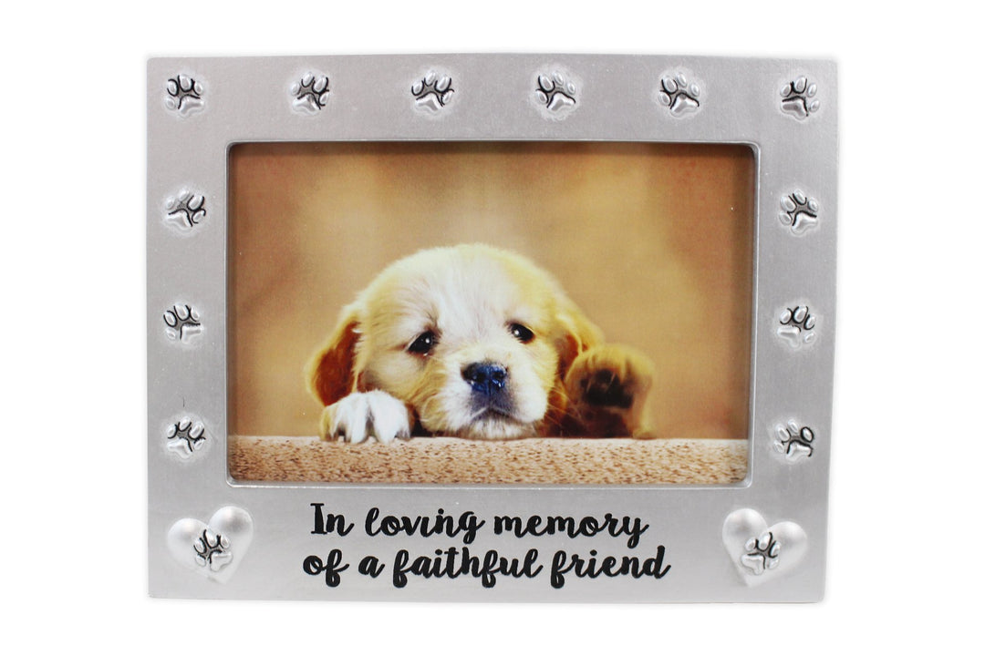 6x4 Paw Print Loving Memory Frame
