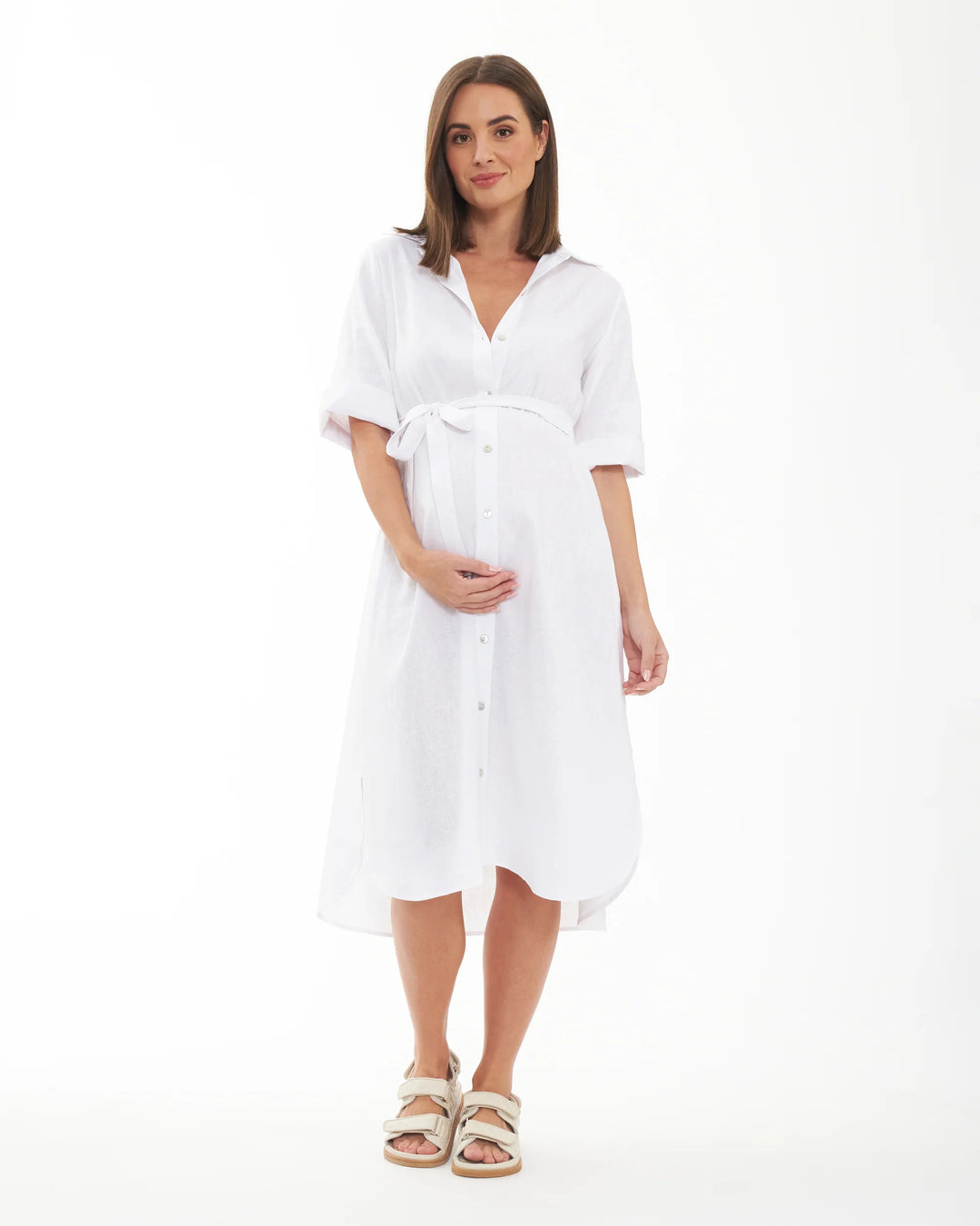 Molly Linen Shirt Dress