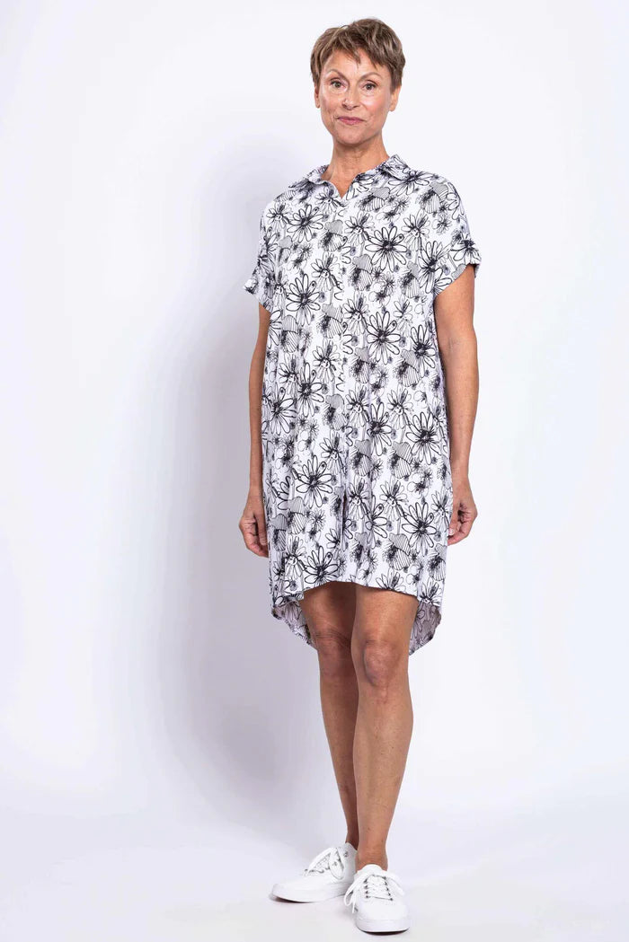 Elisa BW Sketch Bamboo Dress