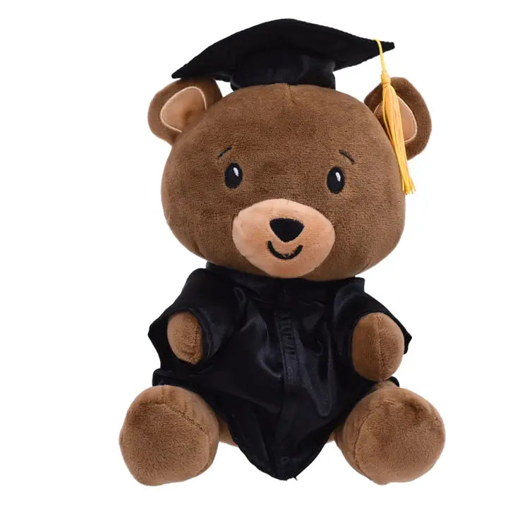 8” Brown Grad Bear