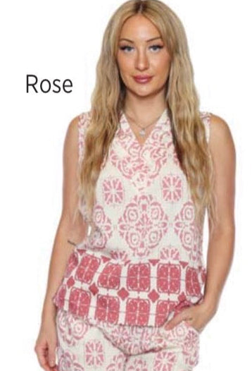 Flowy Patterned Top