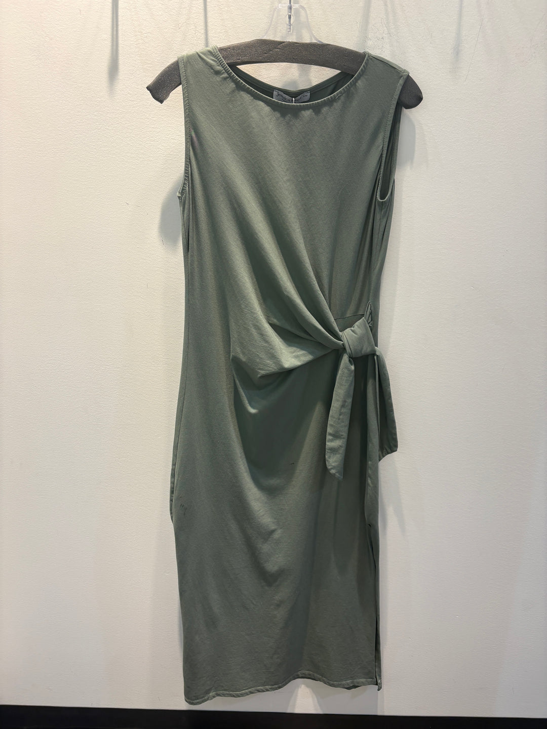 Round Neck Tank Dress W/Side Knot