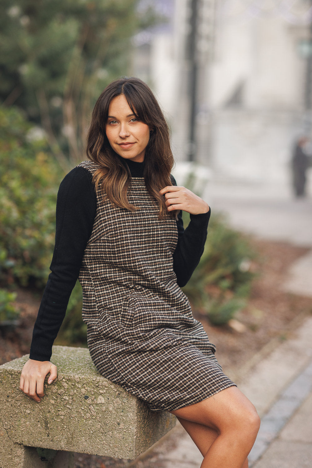 Plaid Dress W/Pockets