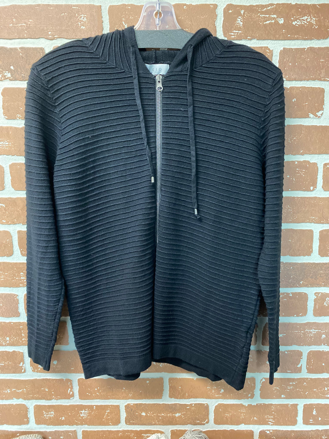Zip Up Hooded Cardigan