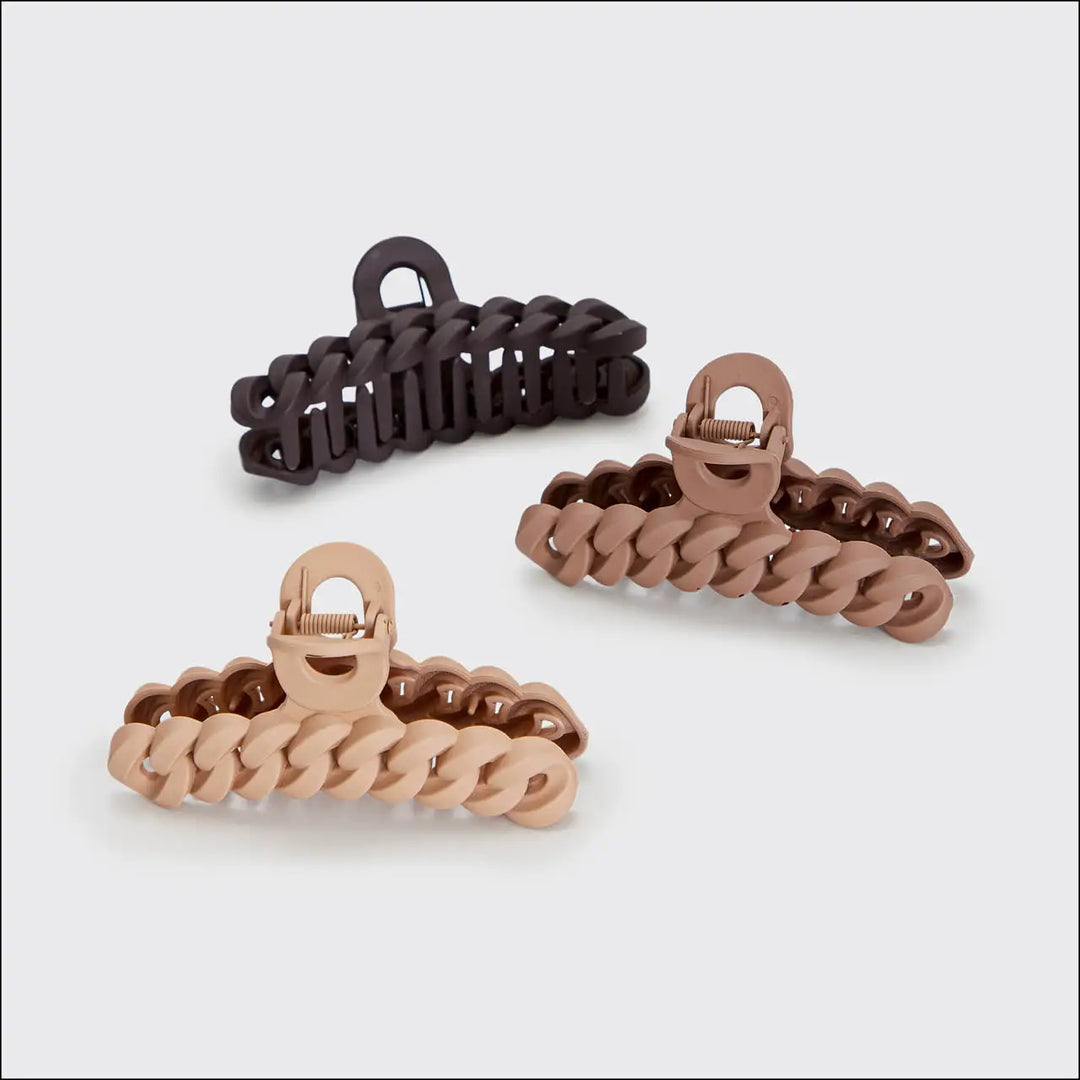 Kitsch 3pc Eco Friendly Chain Claw Clip