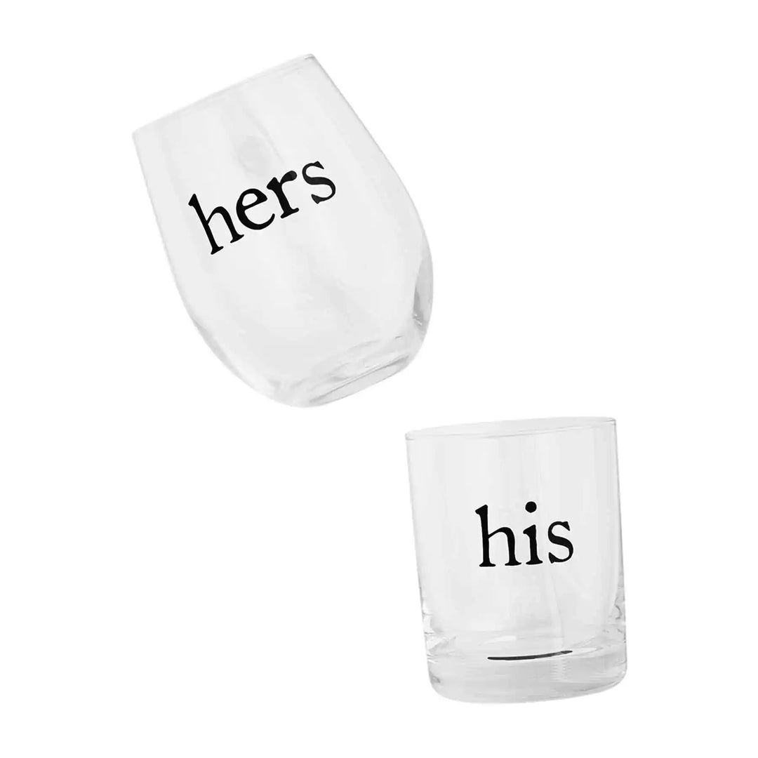 His & Hers Boxed Glass Set