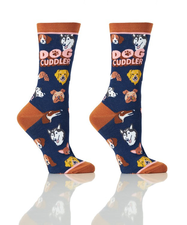 Dog Cuddler Womens Crew Socks