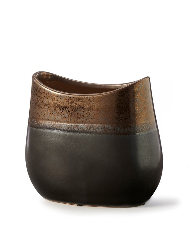 Bronze & Black Vase