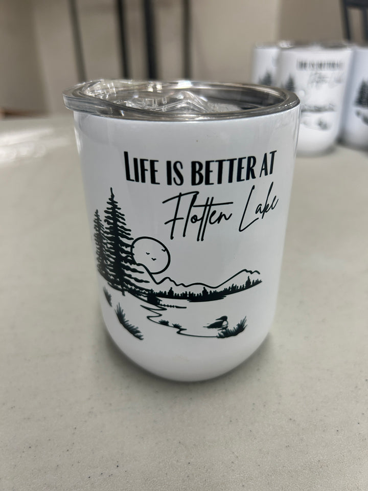 Wine Tumbler Lake Life